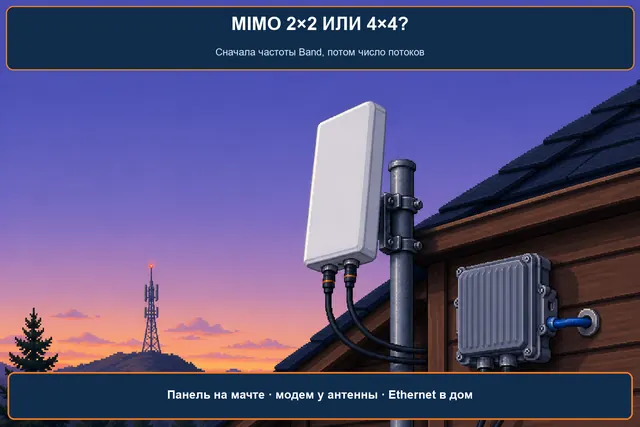 MIMO 2×2 или 4×4: как выбрать 4G-антенну под частоты LTE (Band 20, 3, 7)