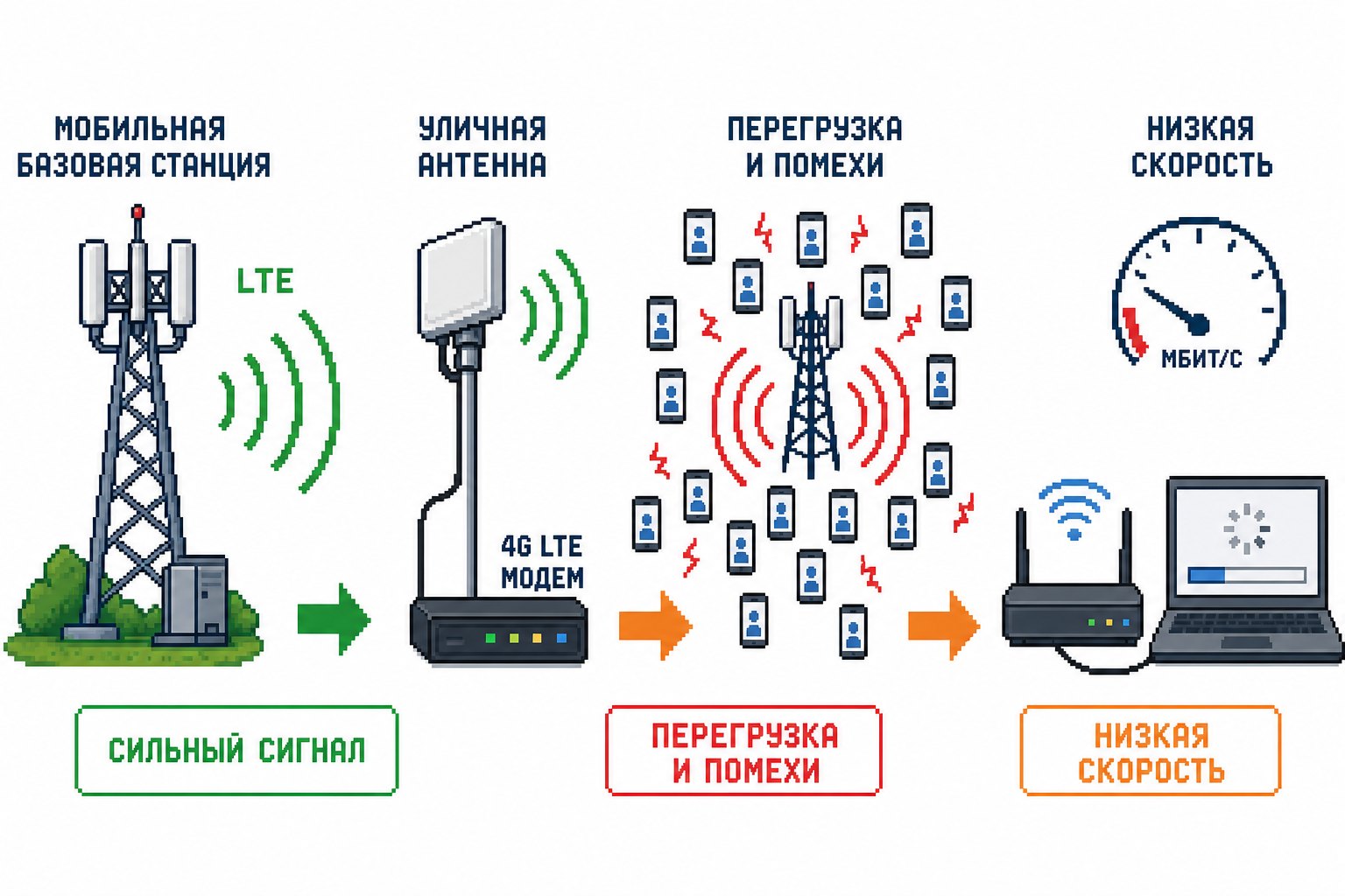 Сильный LTE-сигнал не спасает от перегрузки соты